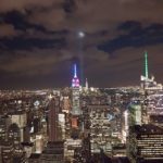 Empire State Building mit WTC Lichtsäulen