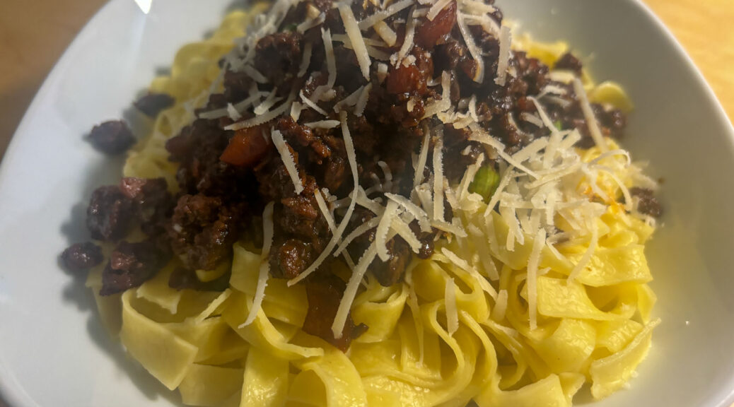 Koreanische Bulgogi Bolognese