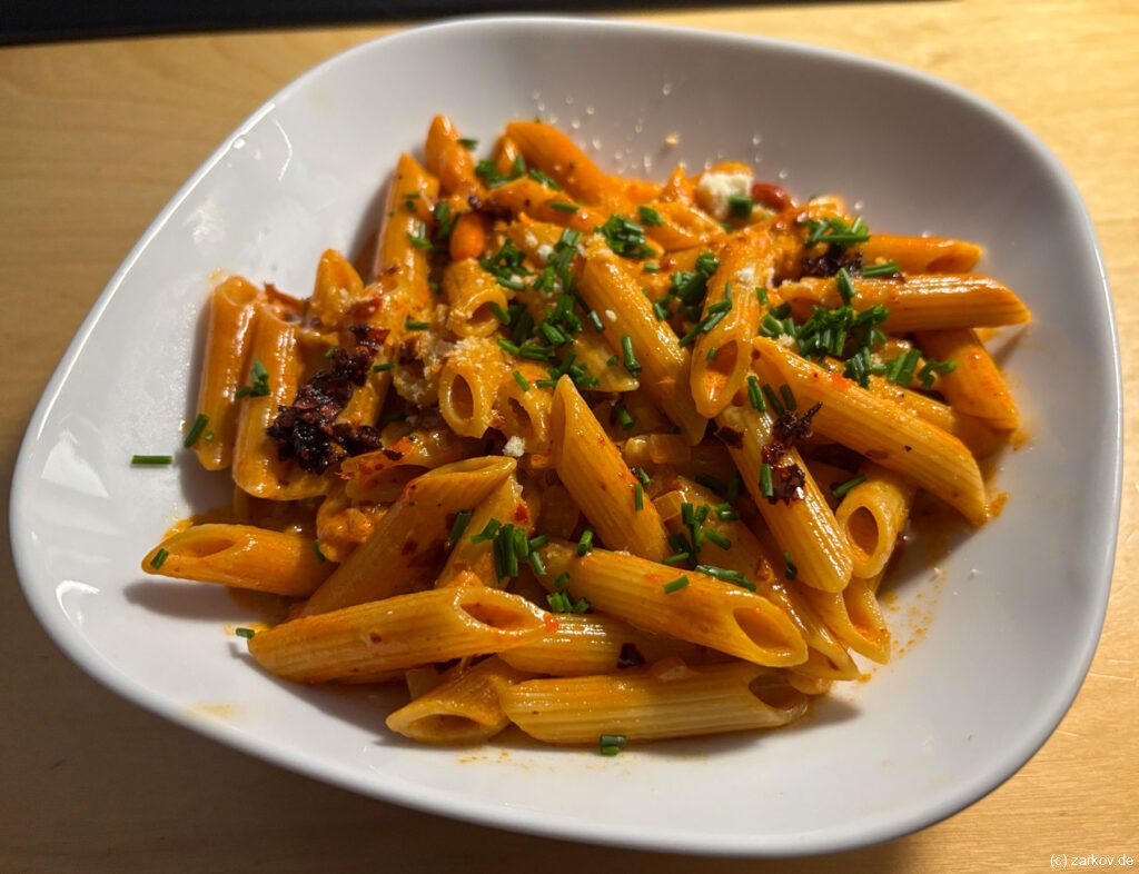 Crispy Chili Oil Vodka Pasta