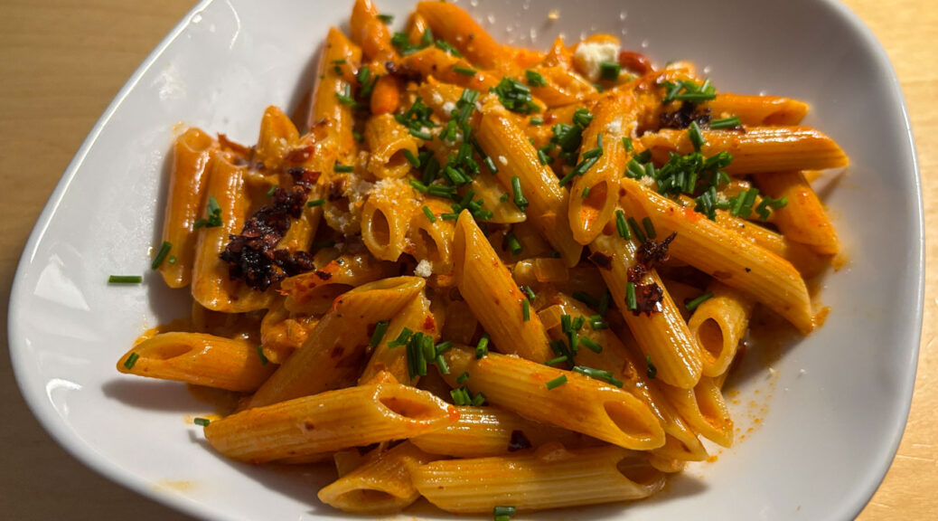 Crispy Chili Oil Vodka Pasta