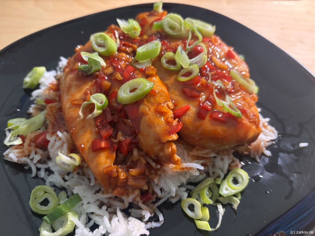 Chili-Glasierte Hähnchenbrust