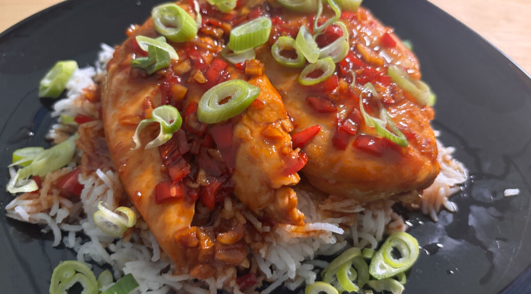 Chili-Glasierte Hähnchenbrust