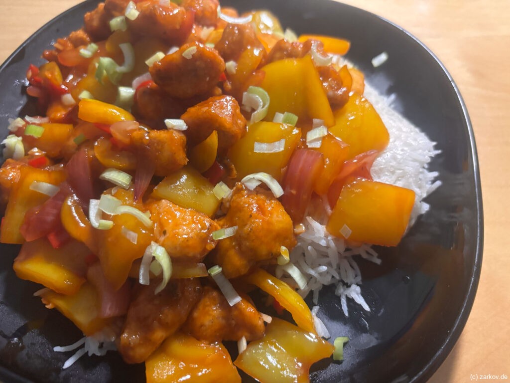 Knuspriges süß-saures Hähnchen