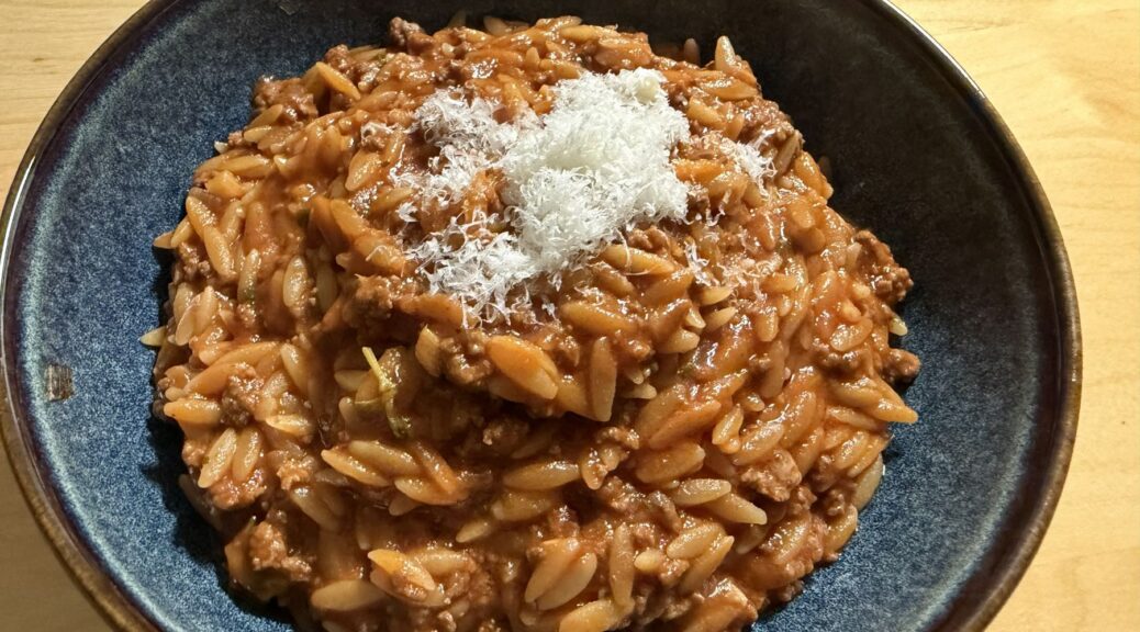 One Pot Orzo Hack Pfanne
